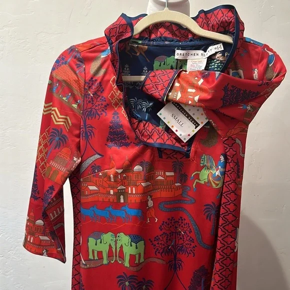 🌸 Gretchen Scott Ruff Neck Dress - Picture 9 of 10